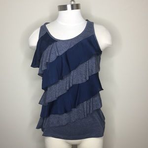 Eyelash Couture | Ruffle Chiffon Top. Size M.